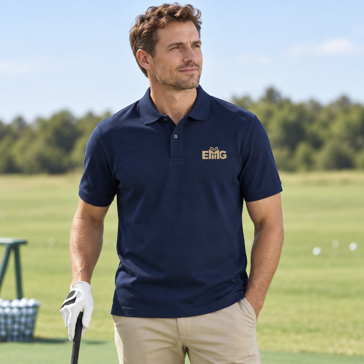 Men's Micro Pique Ribbed Collar Polo Shirt - Team & Event Branding Essential view 3