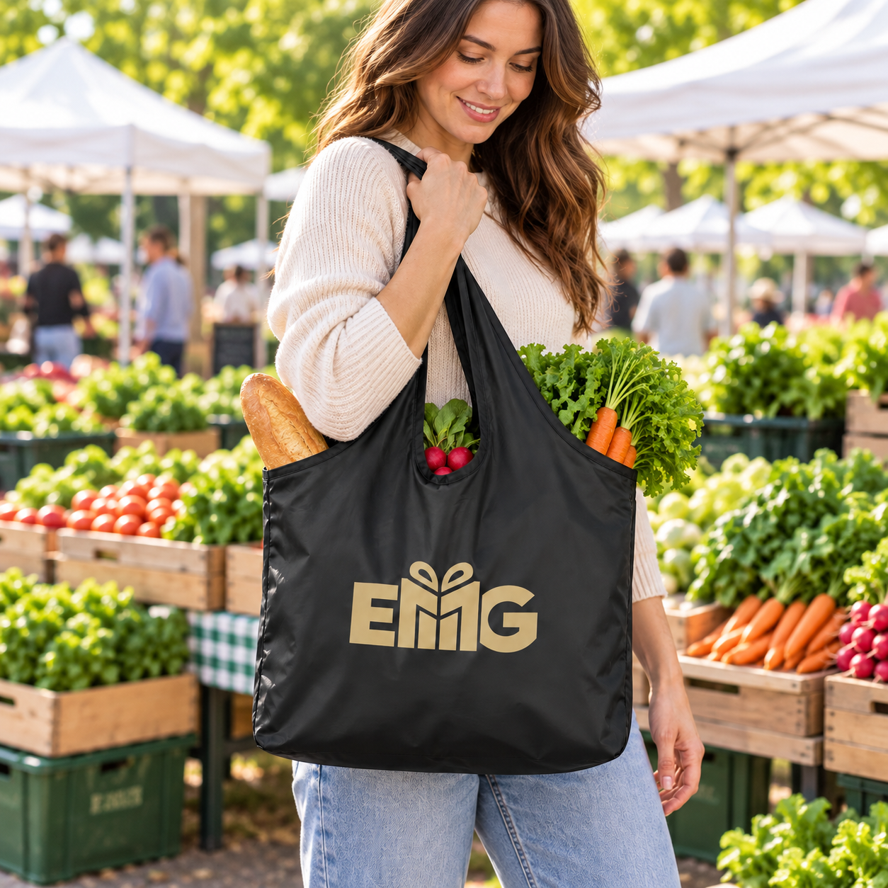 RPET Foldable Shopping Tote view 3