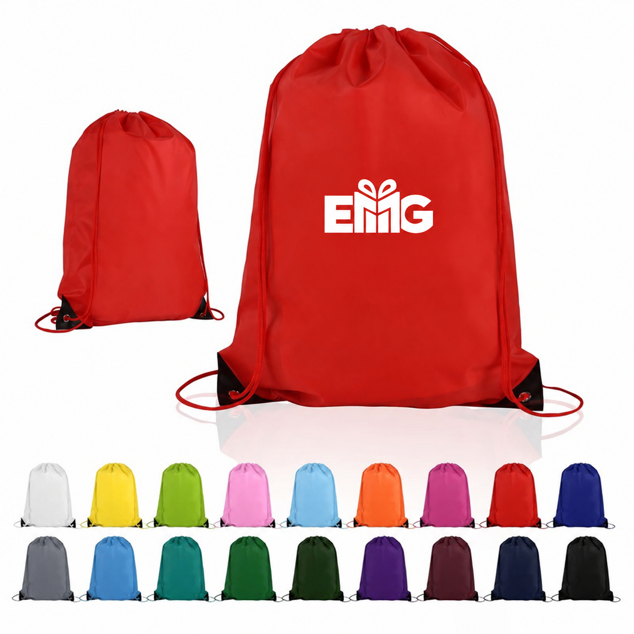 Seasonal Drawstring Bag - Seasonal Branded Gift view 2