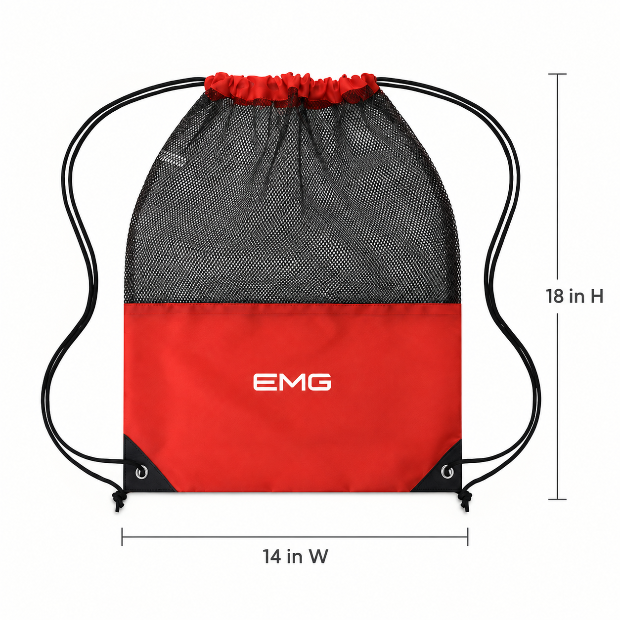 Mesh Drawstring Sports Bag view 2