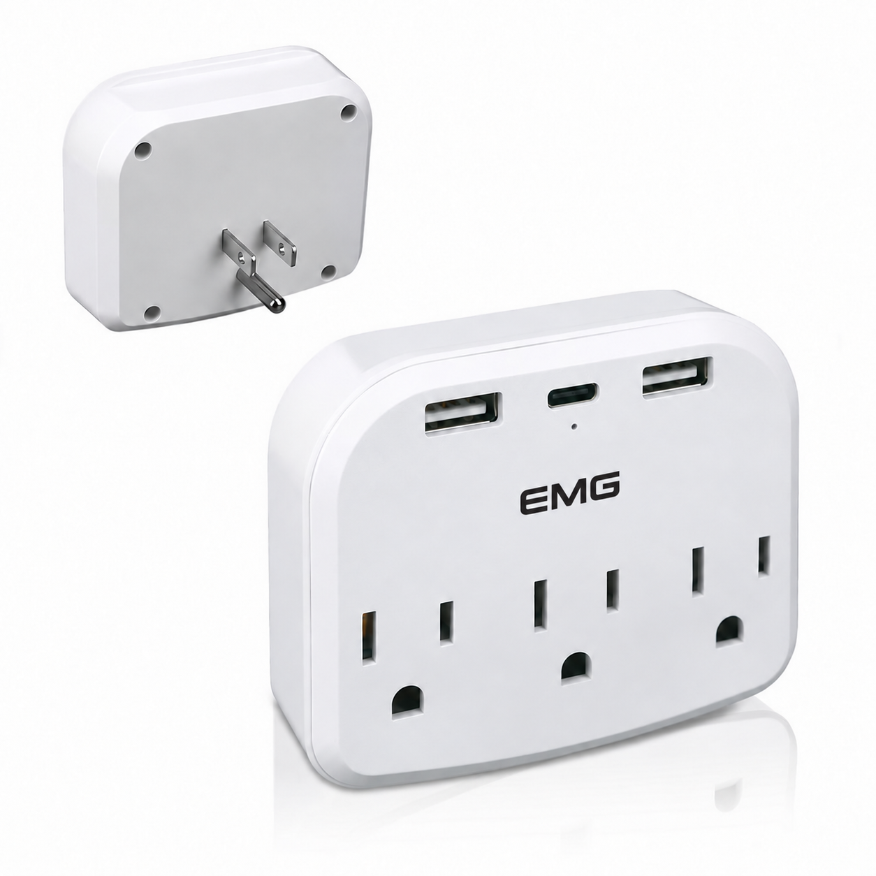 6-in-1 Multi USB Wall Outlet Extender - Tech & Onboarding Gift view 2