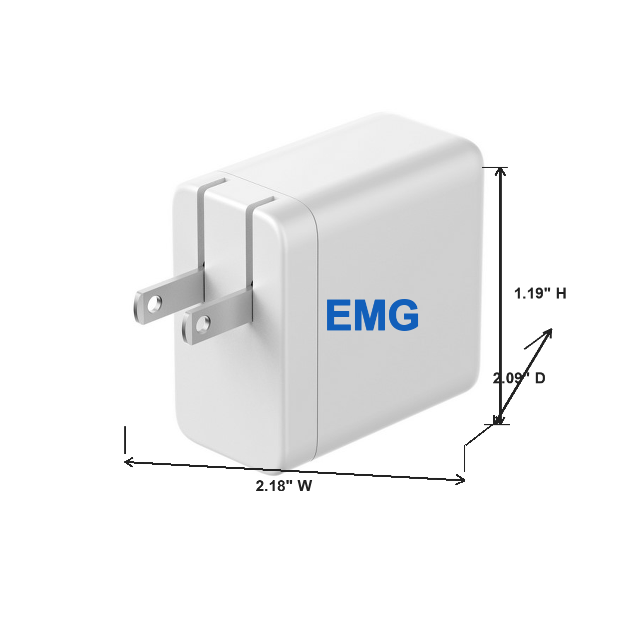 Cirtek 4-Port Foldable 35W Wall Charger - Tech & Onboarding Gift view 2