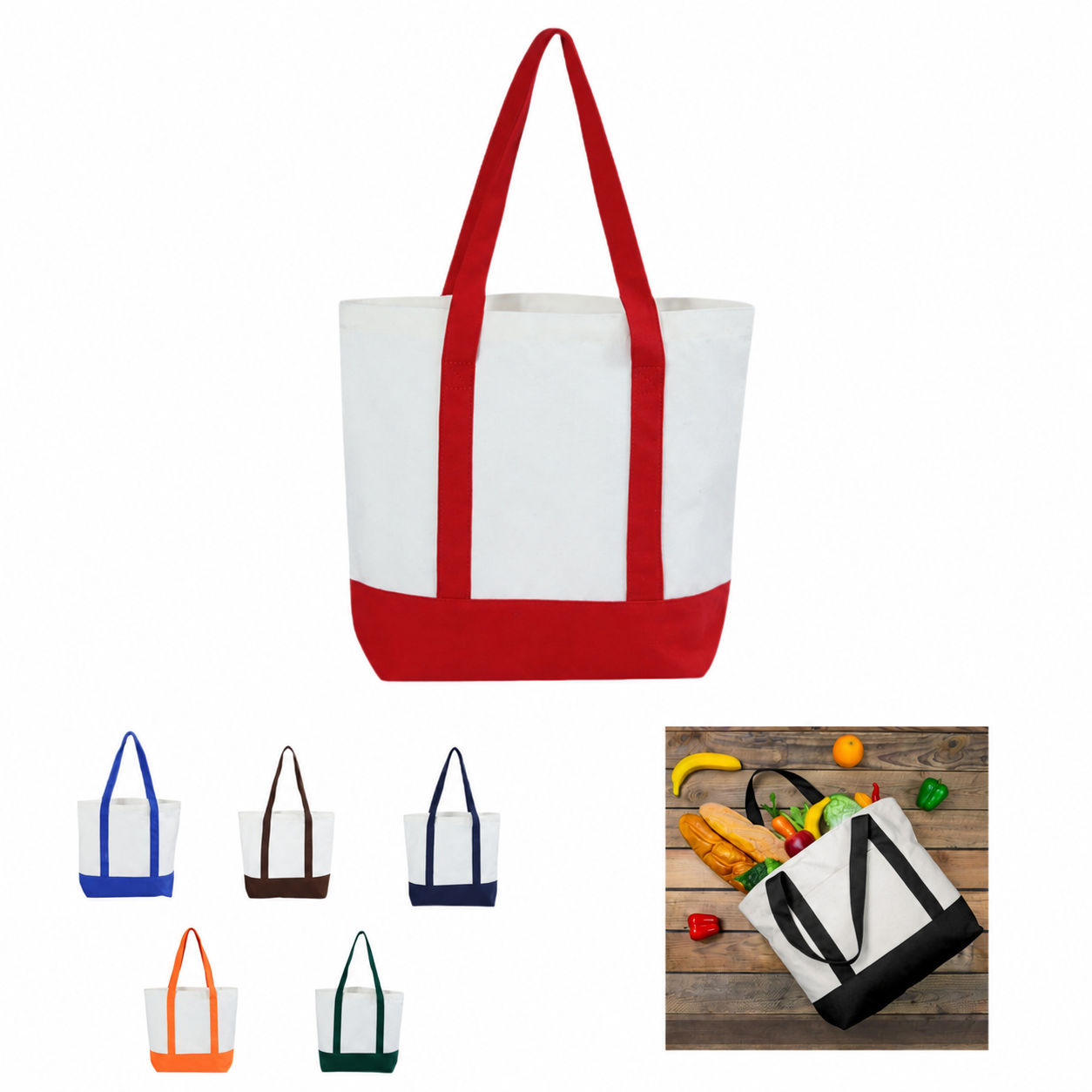 Seasonal Full-Color Canvas Tote - Seasonal Branded Gift