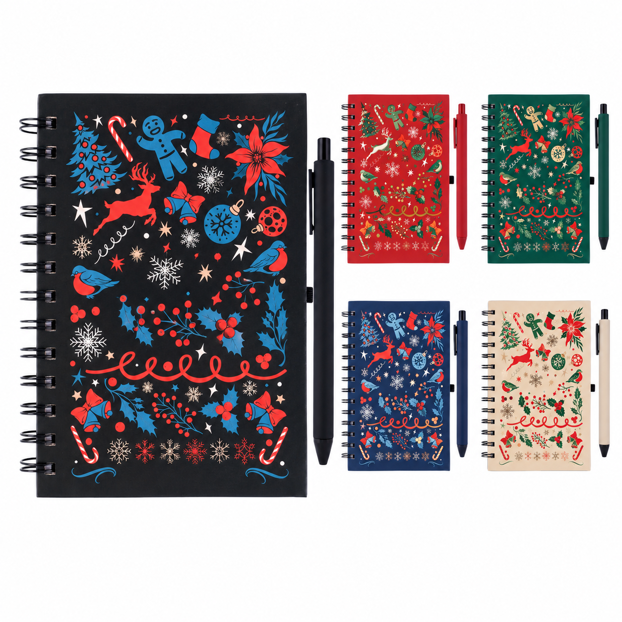 Seasonal Notebook and Pen Set - Seasonal Branded Gift