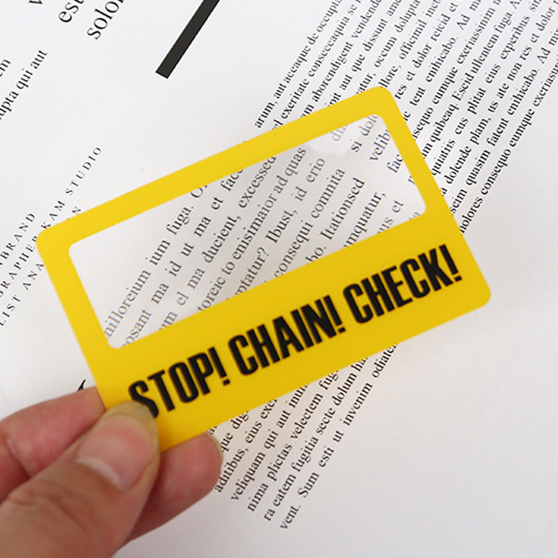 Credit Card Size Magnifier - Tech & Onboarding Gift view 2