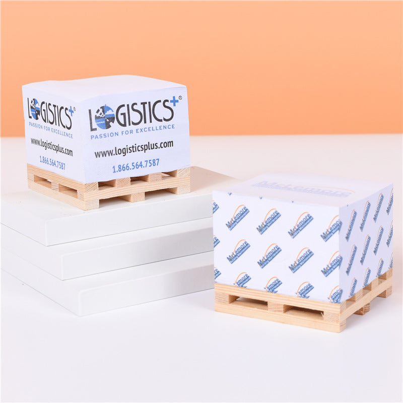 3"x3" Sticky Note Cube with Pallet - OCEAN - Branded Office & Event Essential view 9