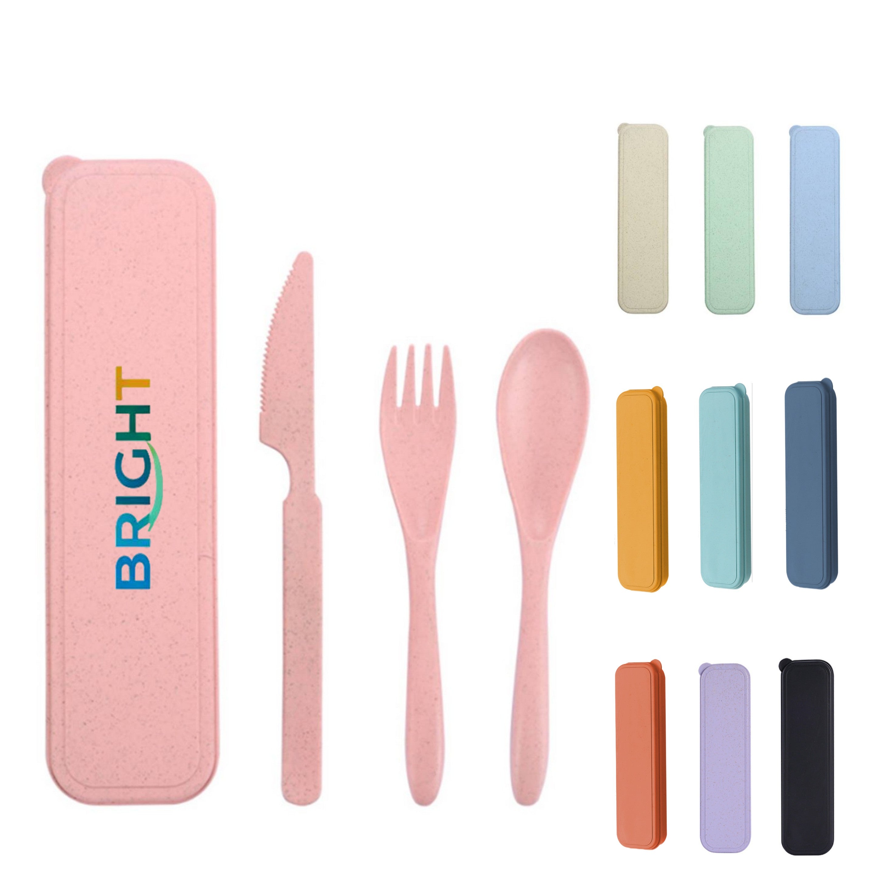 Portable Wheat Straw Cutlery Set - Sustainable Campaign Essential