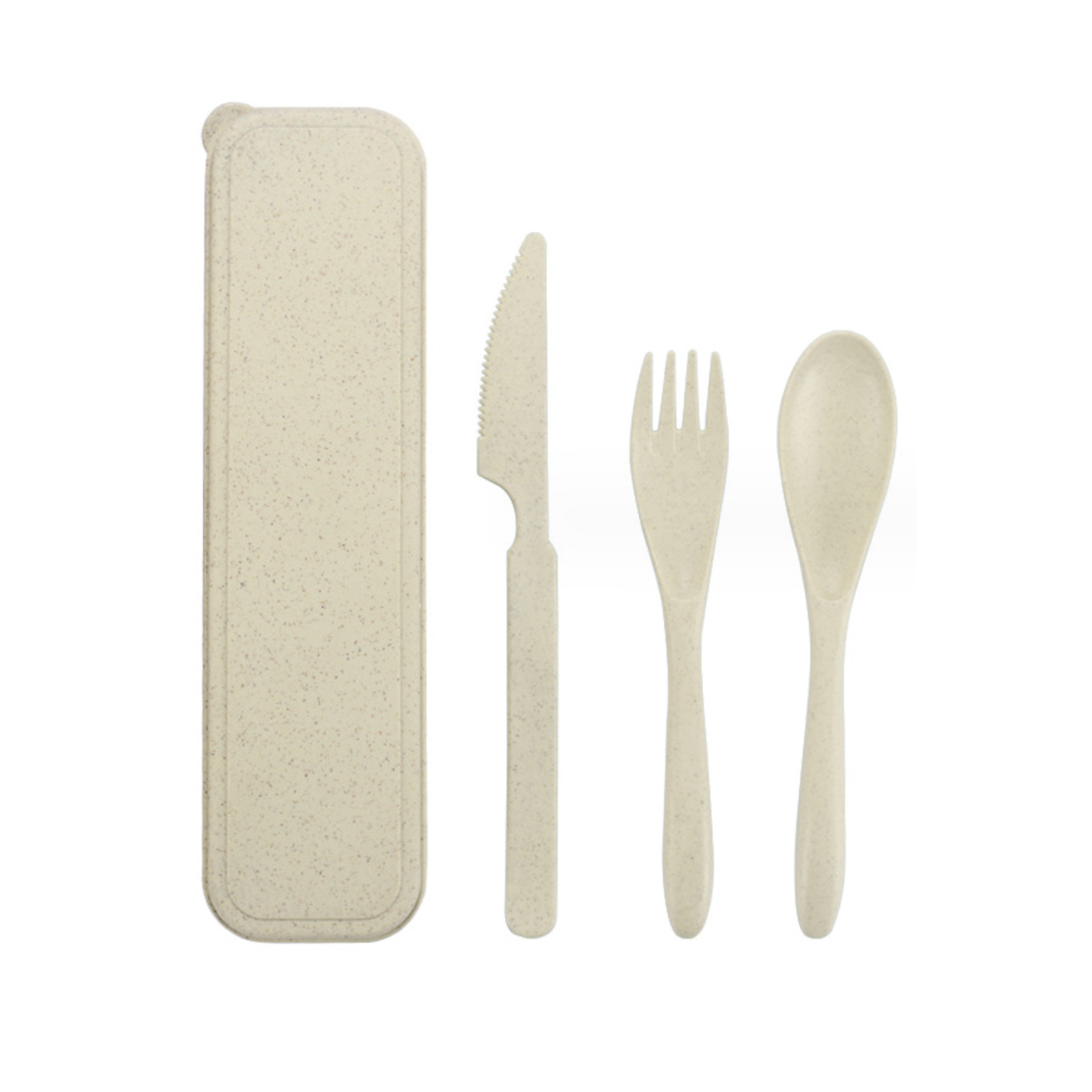 Portable Wheat Straw Cutlery Set - Sustainable Campaign Essential view 3