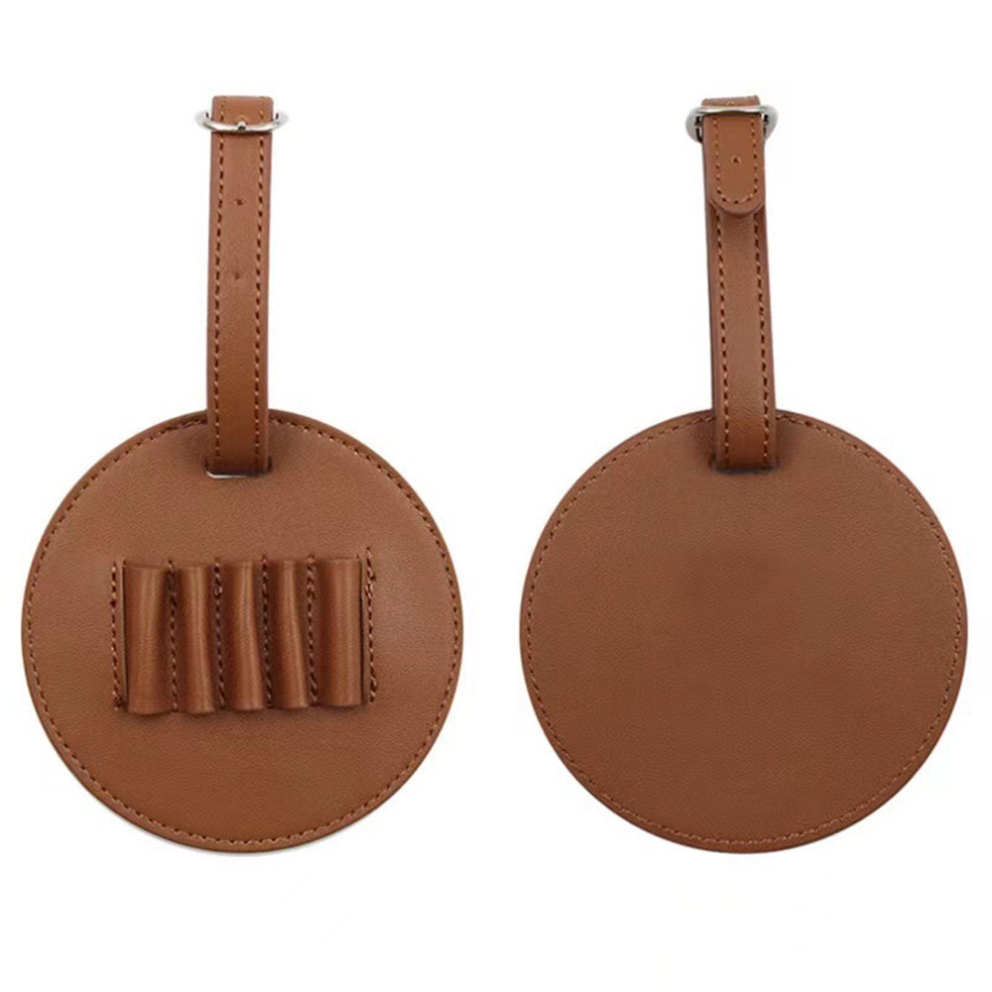 Premium Leatherette Golf Tee Holder Pouch with 5 Wooden Tees - Active Program Essential view 2