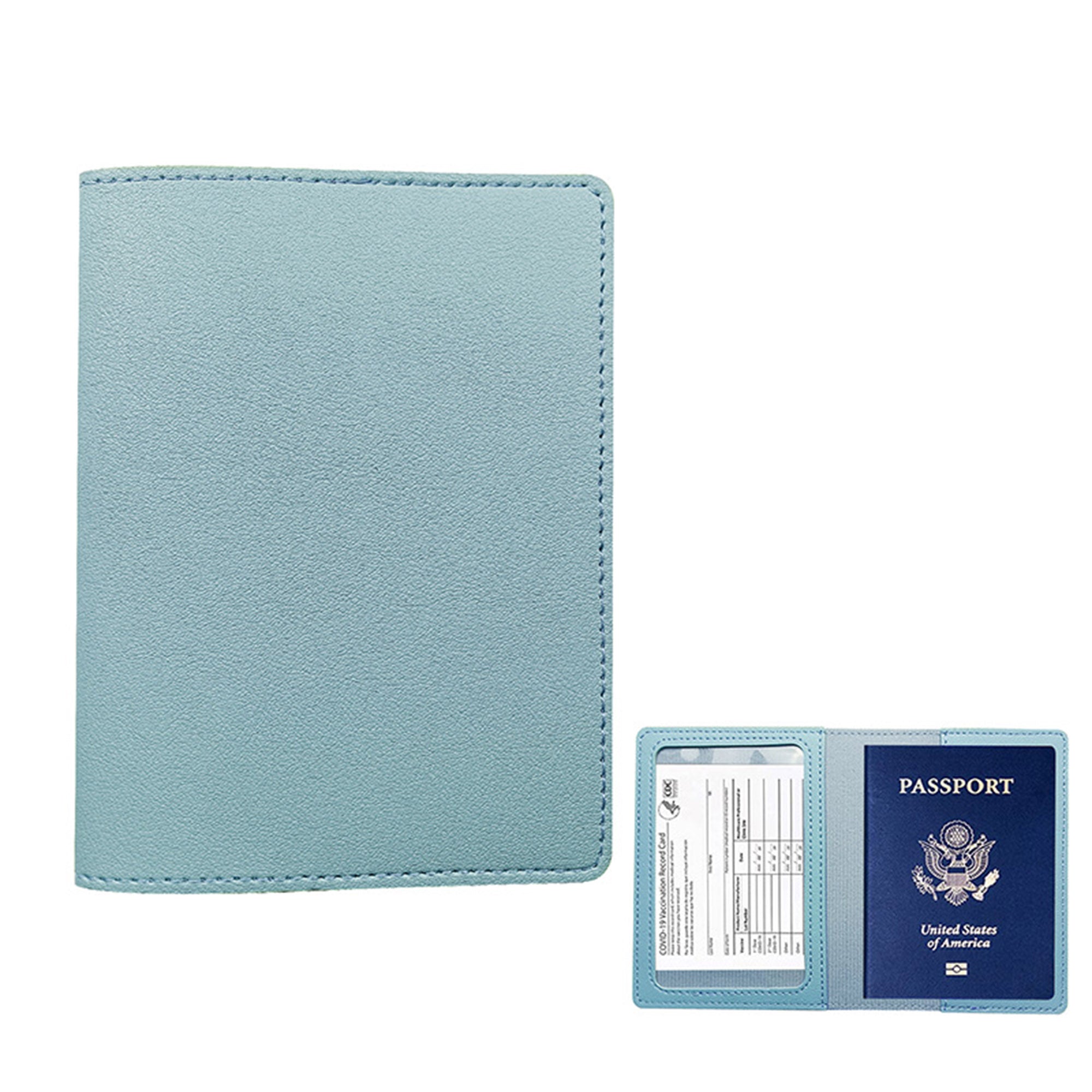 Debossed PU Leather Passport Holder Cover view 3