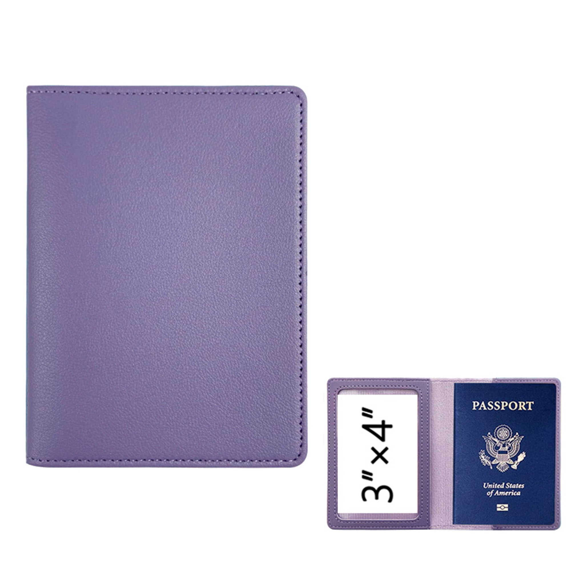 Debossed PU Leather Passport Holder Cover view 8