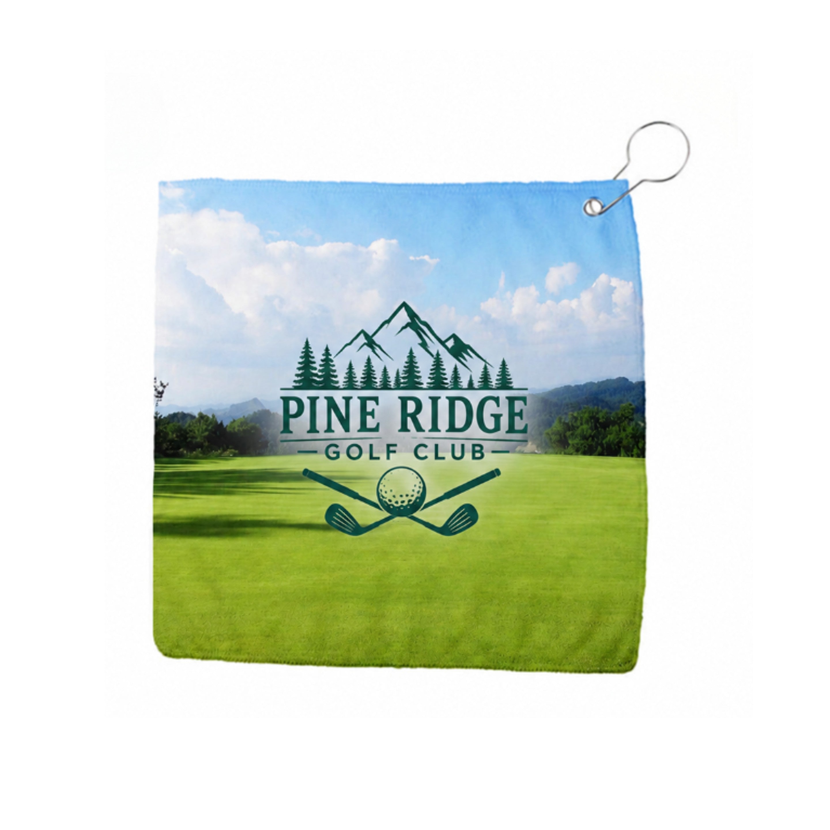 11.8" x 11.8" Sublimation 250gsm Microfiber Golf Towel - Active Program Essential
