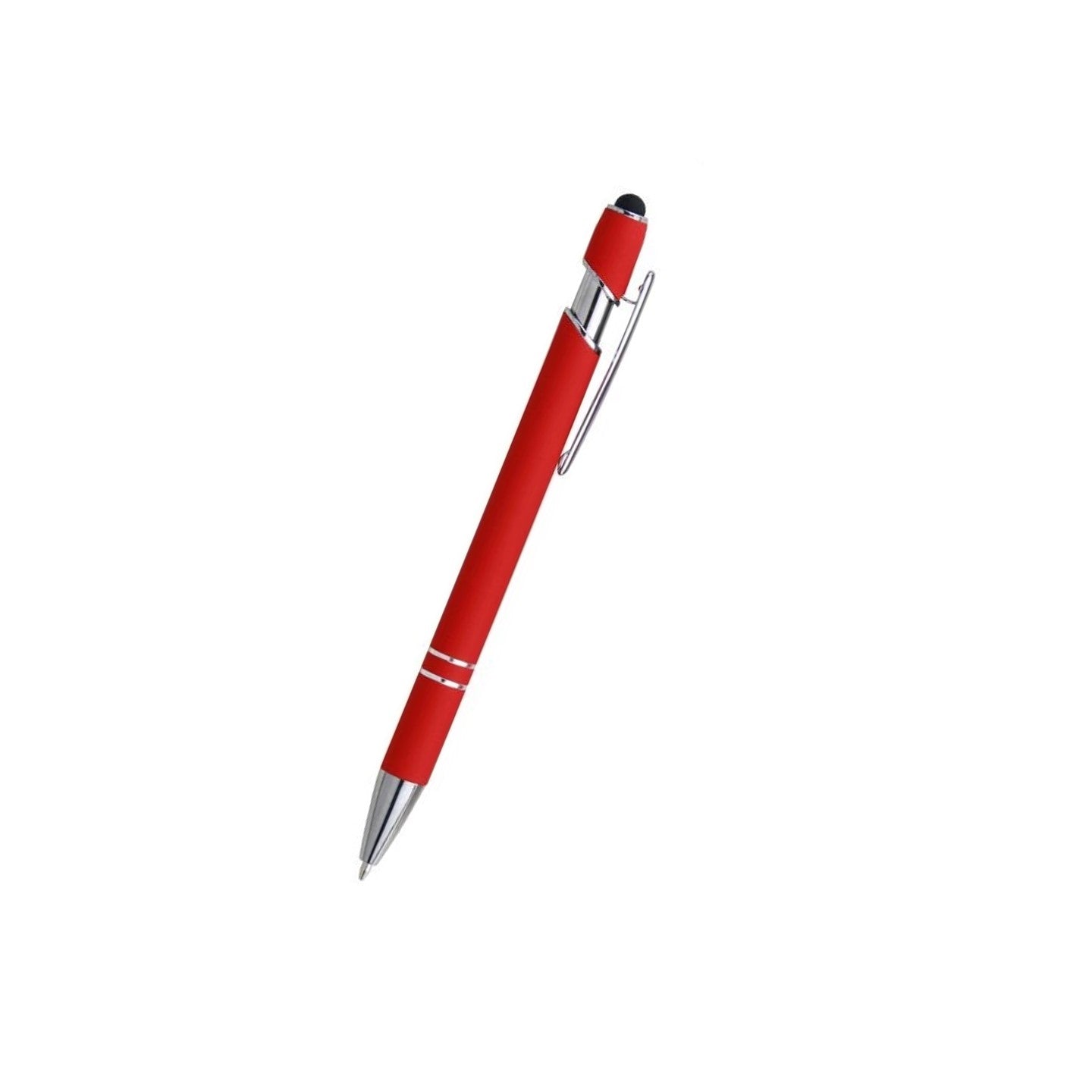 Soft Touch Aluminum Incline Stylus Pen - Branded Office & Event Essential view 3