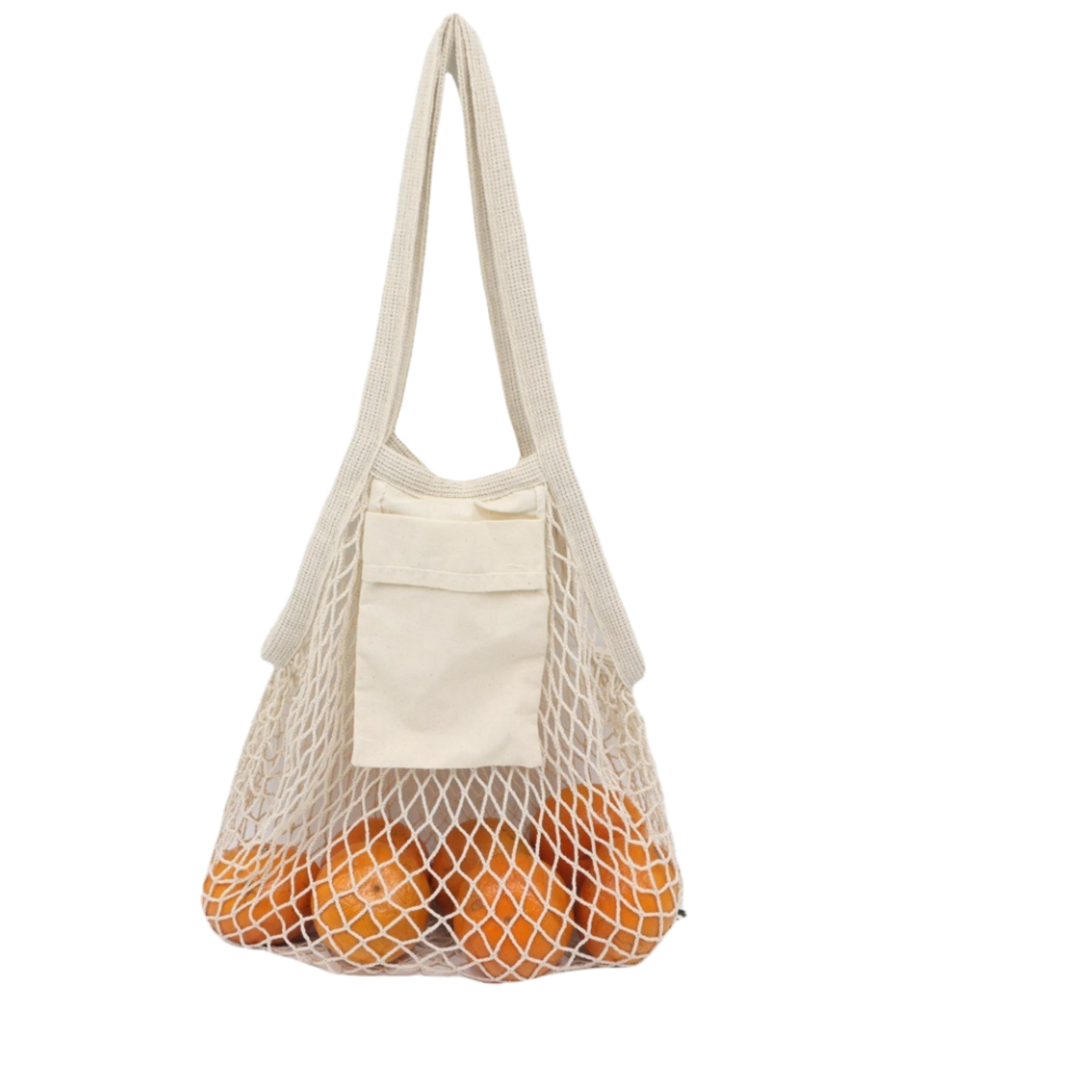 Collapsible Cotton Mesh Tote Bag - Sustainable Campaign Essential view 2