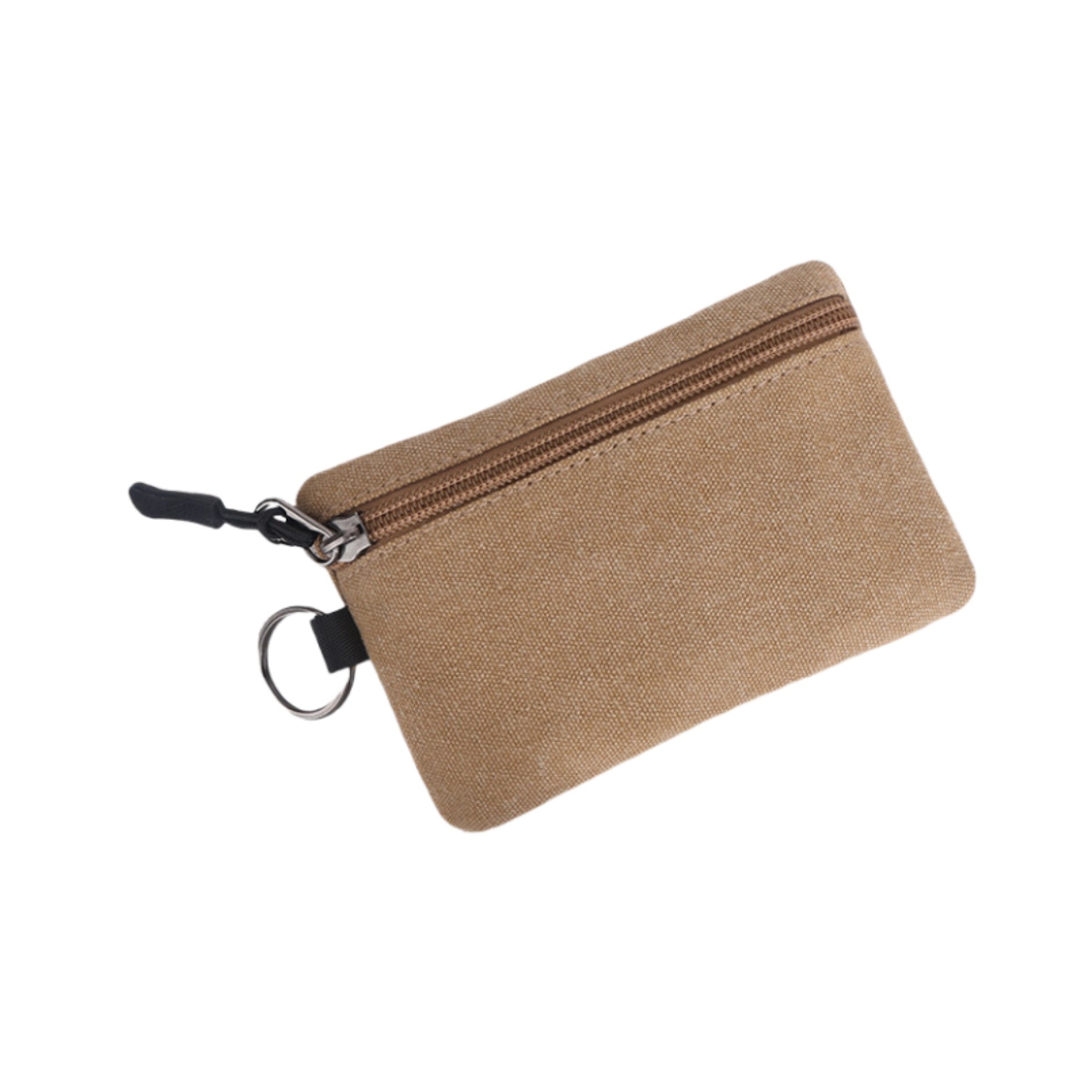 Small Zippered Coin Pouch with Key Ring view 6