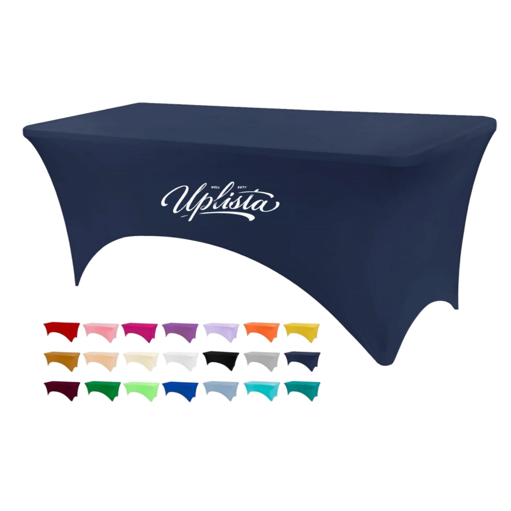 6' Stretch Table Cover (3-Sided) - High-Impact Branded Giveaway