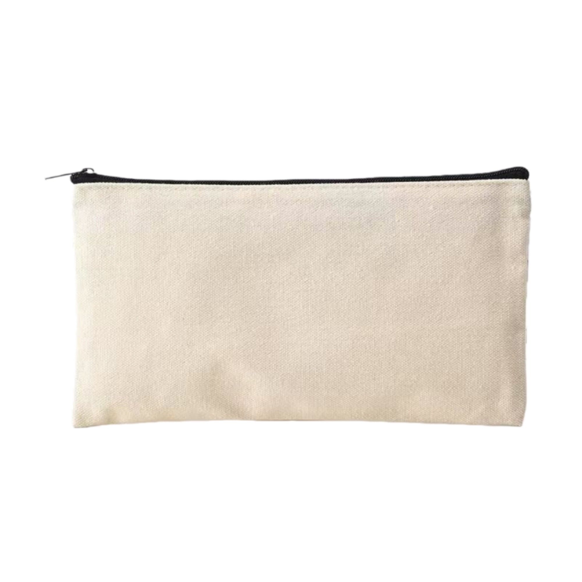 10 OZ Canvas Cosmetic Bag Pencil Pouch - OCEAN view 3
