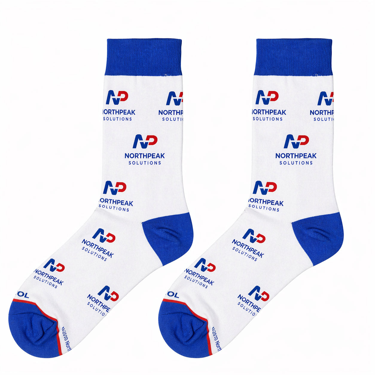 Custom Knit Cotton Crew Jacquard Socks - Team & Event Branding Essential view 6