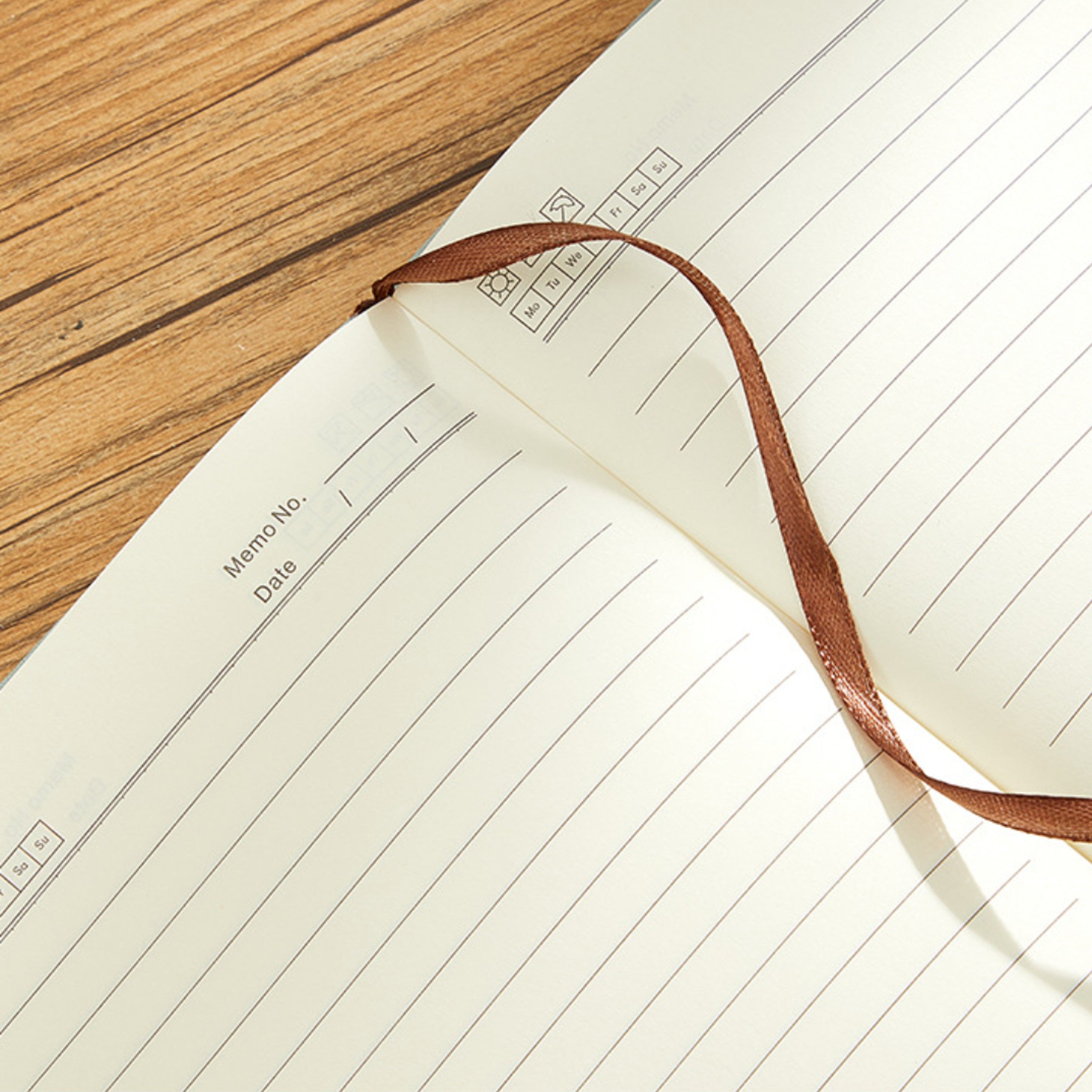 Leather Journal Notebook with Pen- Ocean - Branded Office & Event Essential view 7