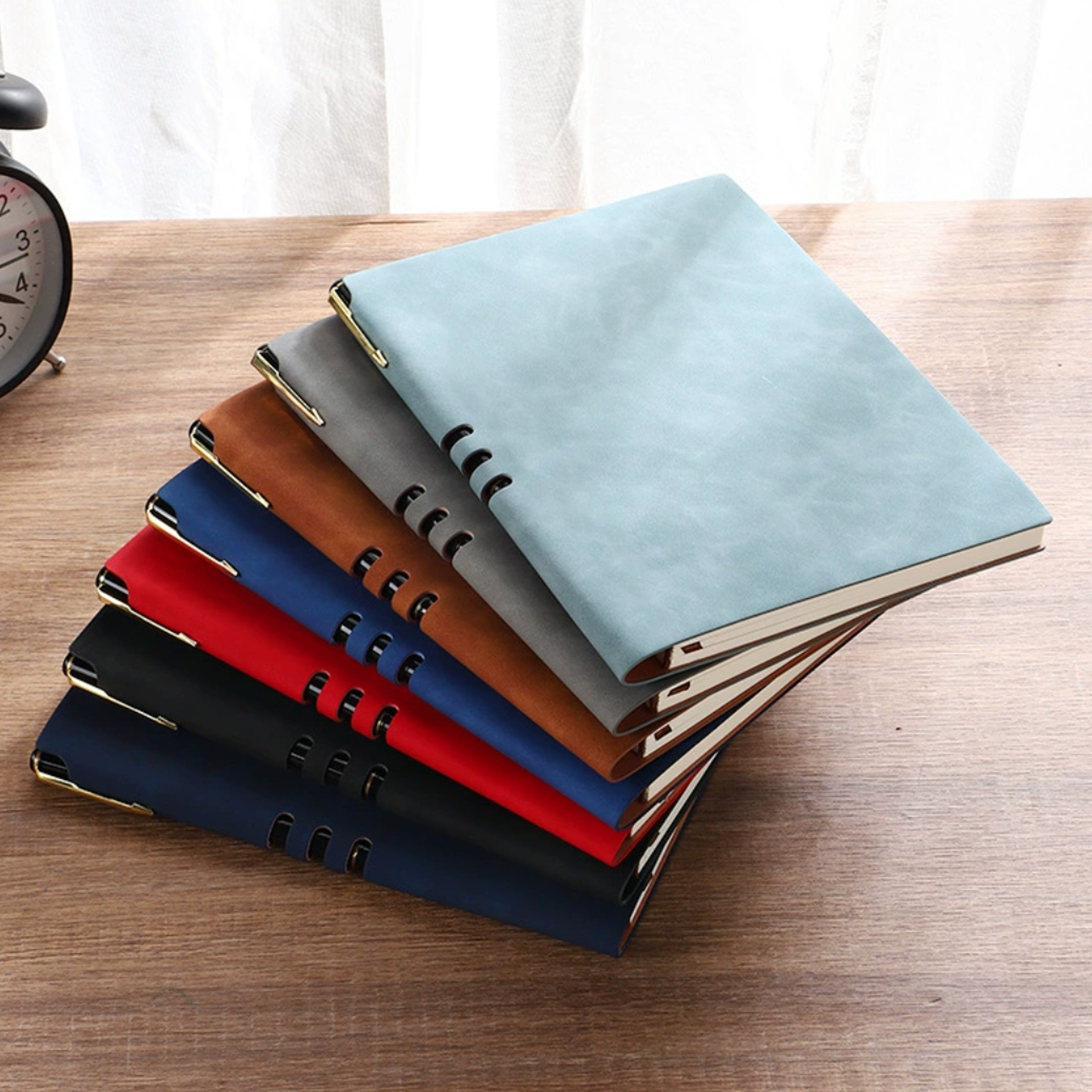 Leather Journal Notebook with Pen- Ocean - Branded Office & Event Essential view 8